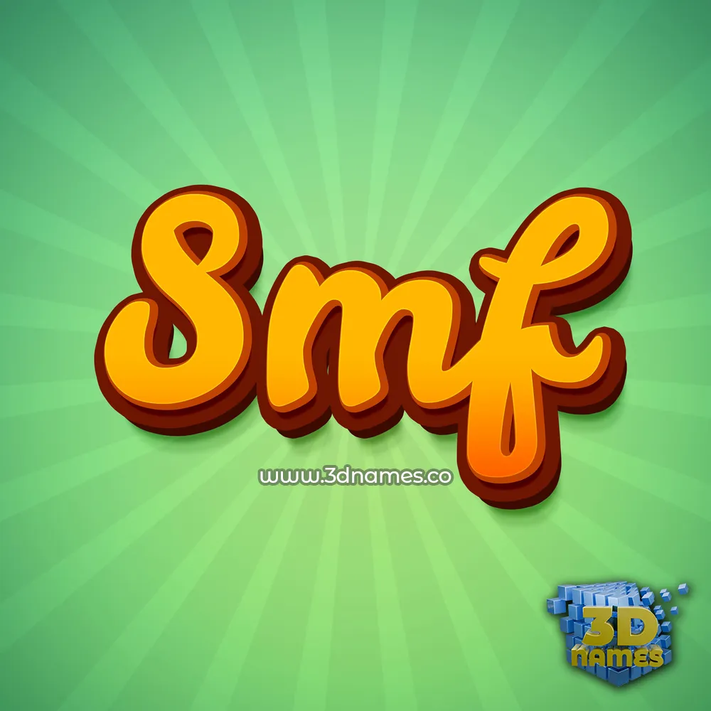 smf in Green Rays style - 3D name wallpaper smf in Green Rays style - 3D name wallpaper