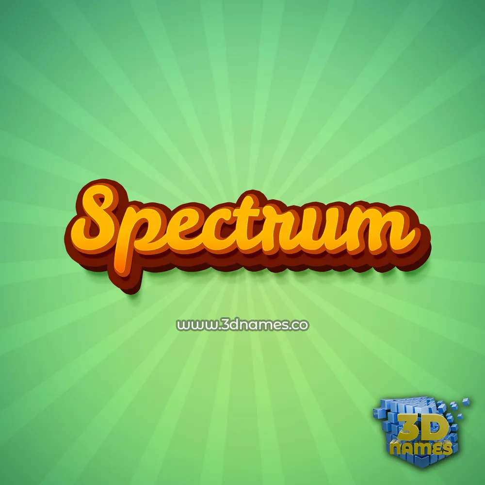 spectrum in Green Rays style - 3D name wallpaper spectrum in Green Rays style - 3D name wallpaper