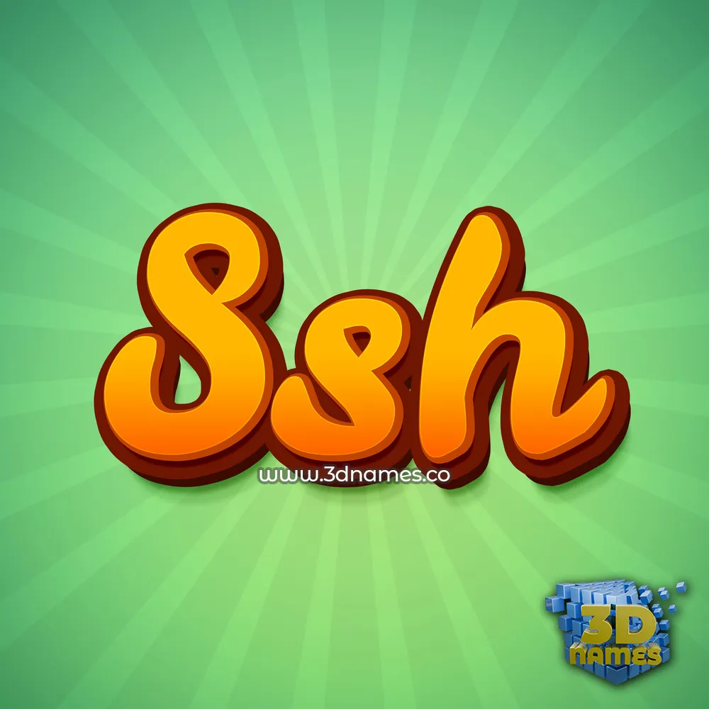 ssh in Green Rays style - 3D name wallpaper ssh in Green Rays style - 3D name wallpaper