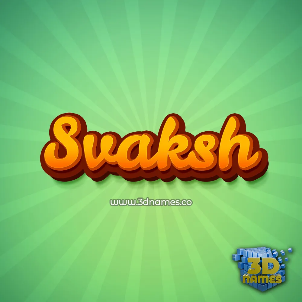 svaksh in Green Rays style - 3D name wallpaper svaksh in Green Rays style - 3D name wallpaper