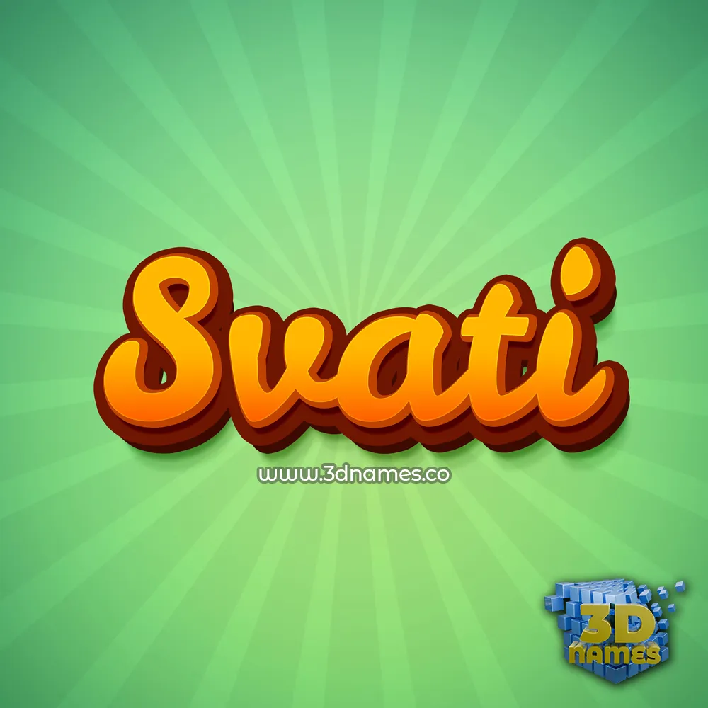 svati in Green Rays style - 3D name wallpaper svati in Green Rays style - 3D name wallpaper