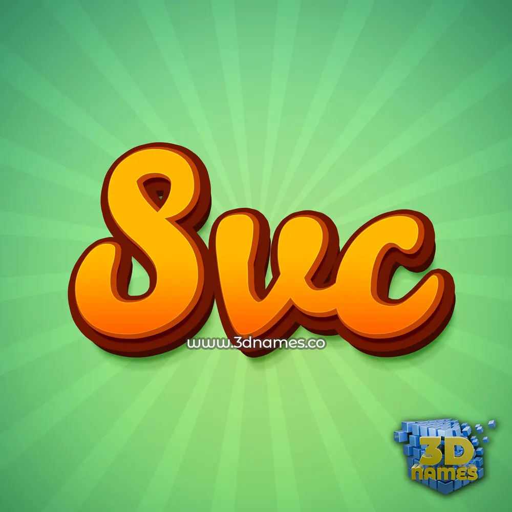 svc in Green Rays style - 3D name wallpaper svc in Green Rays style - 3D name wallpaper