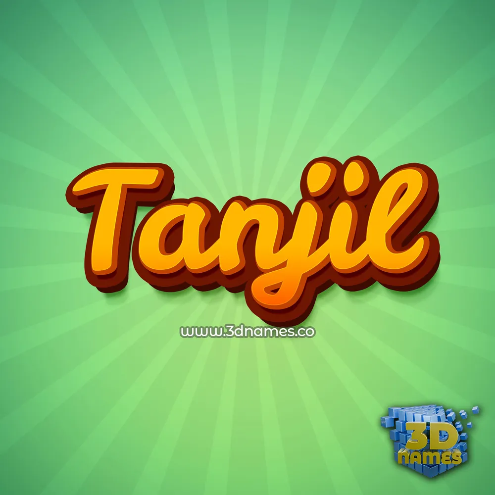 tanjil in Green Rays style - 3D name wallpaper tanjil in Green Rays style - 3D name wallpaper