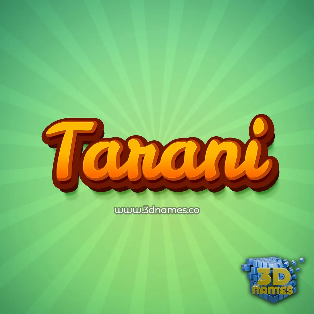 tarani in Green Rays style - 3D name wallpaper tarani in Green Rays style - 3D name wallpaper