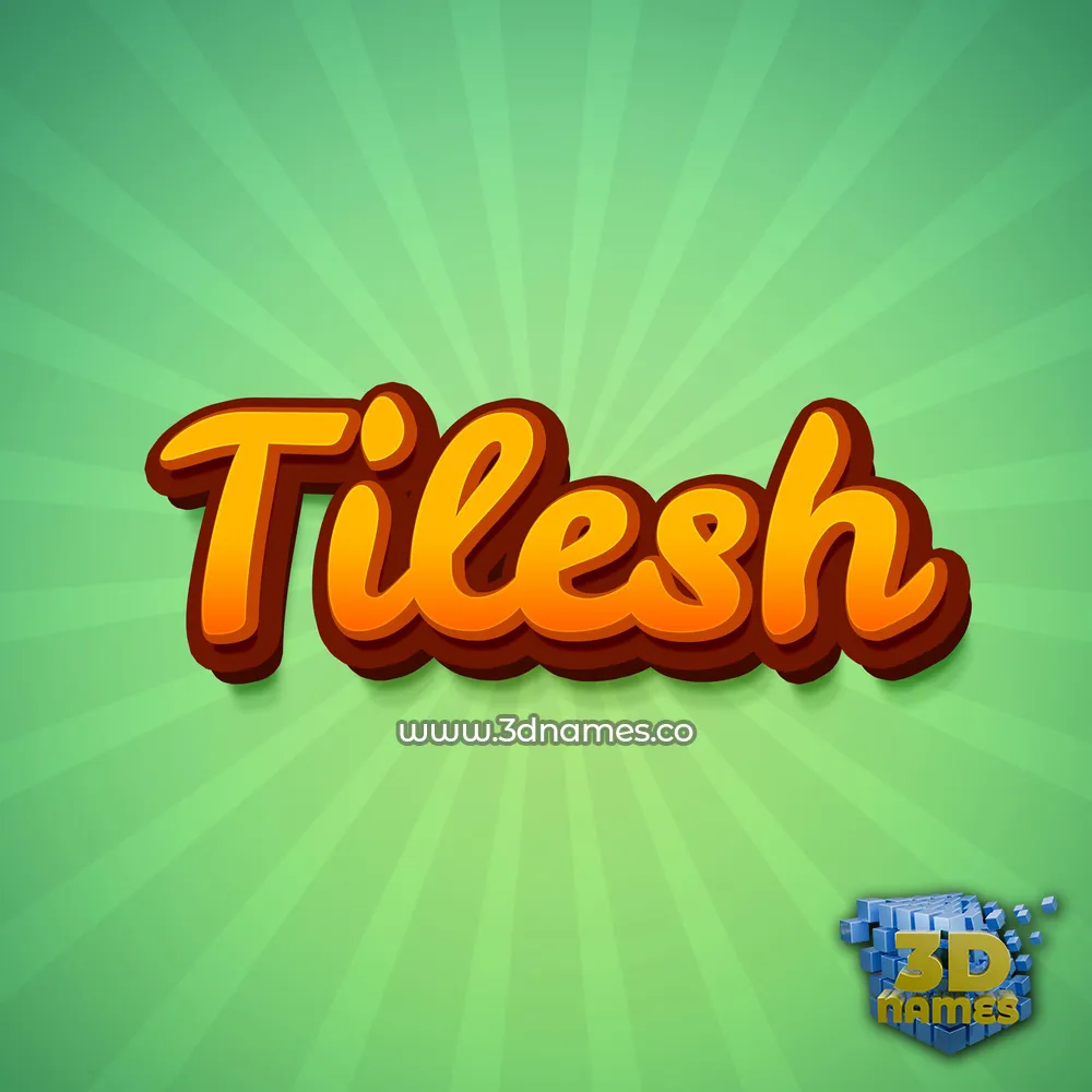 tilesh in Green Rays style - 3D name wallpaper tilesh in Green Rays style - 3D name wallpaper