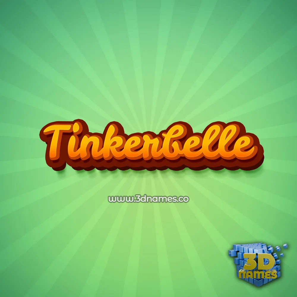 tinkerbelle in Green Rays style - 3D name wallpaper tinkerbelle in Green Rays style - 3D name wallpaper