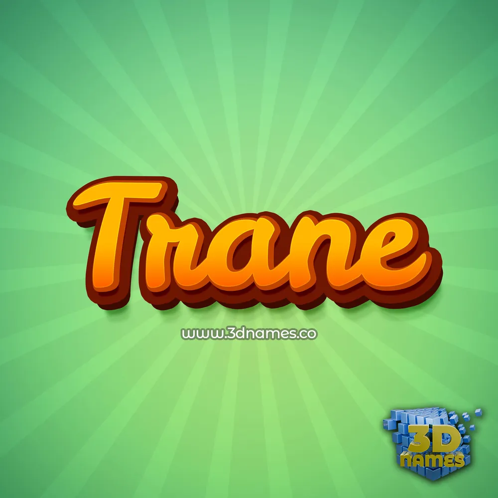 trane in Green Rays style - 3D name wallpaper trane in Green Rays style - 3D name wallpaper