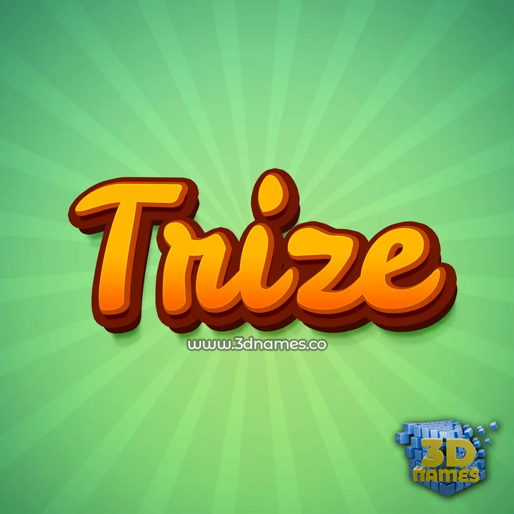 trize in Green Rays style - 3D name wallpaper trize in Green Rays style - 3D name wallpaper
