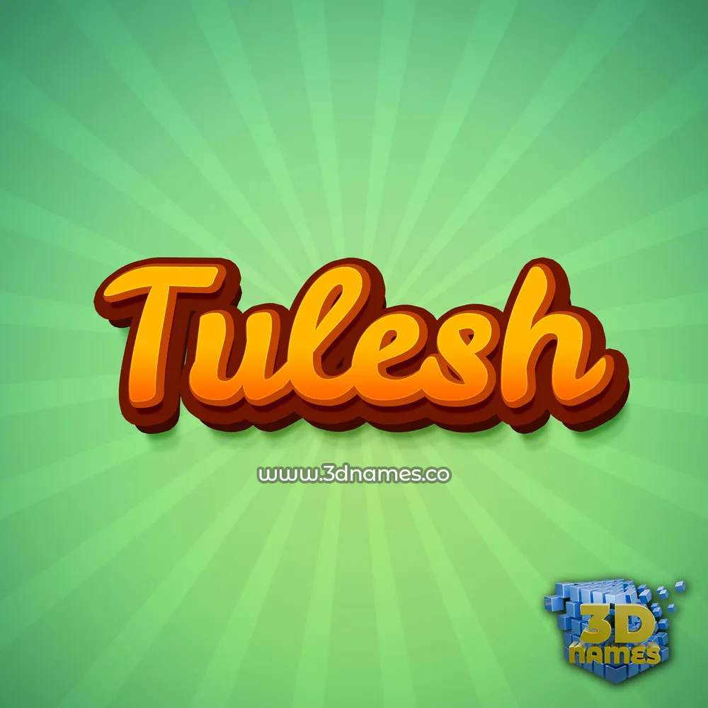 tulesh in Green Rays style - 3D name wallpaper tulesh in Green Rays style - 3D name wallpaper