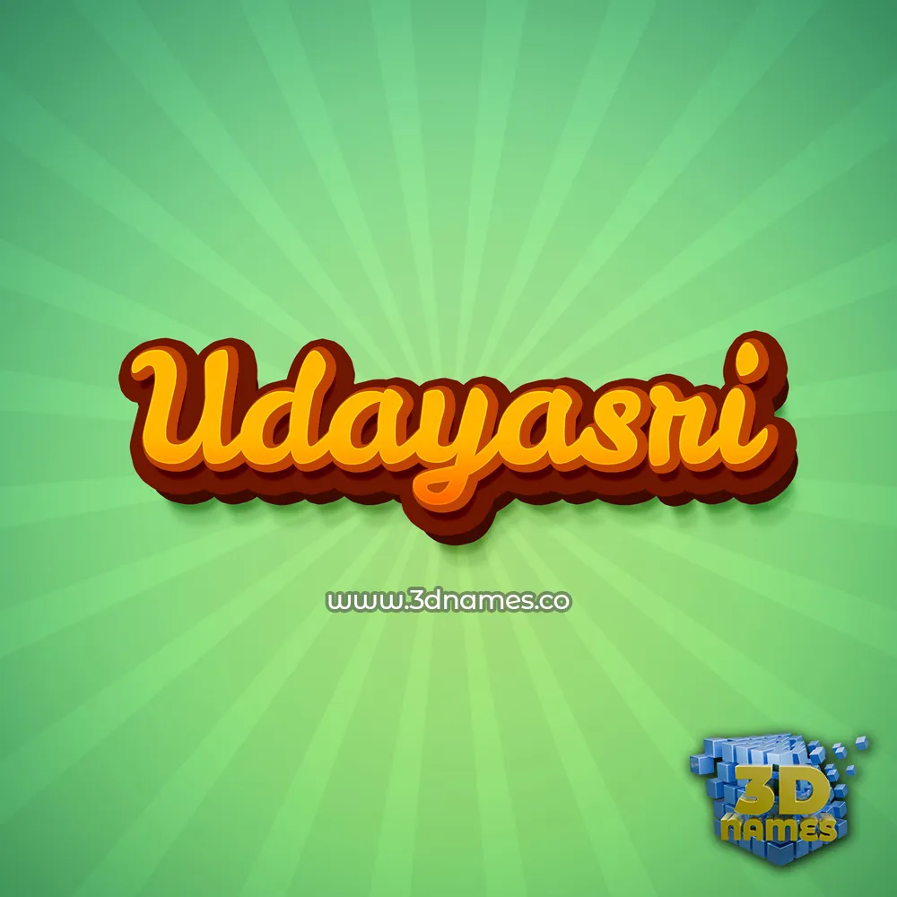 udayasri in Green Rays style - 3D name wallpaper udayasri in Green Rays style - 3D name wallpaper
