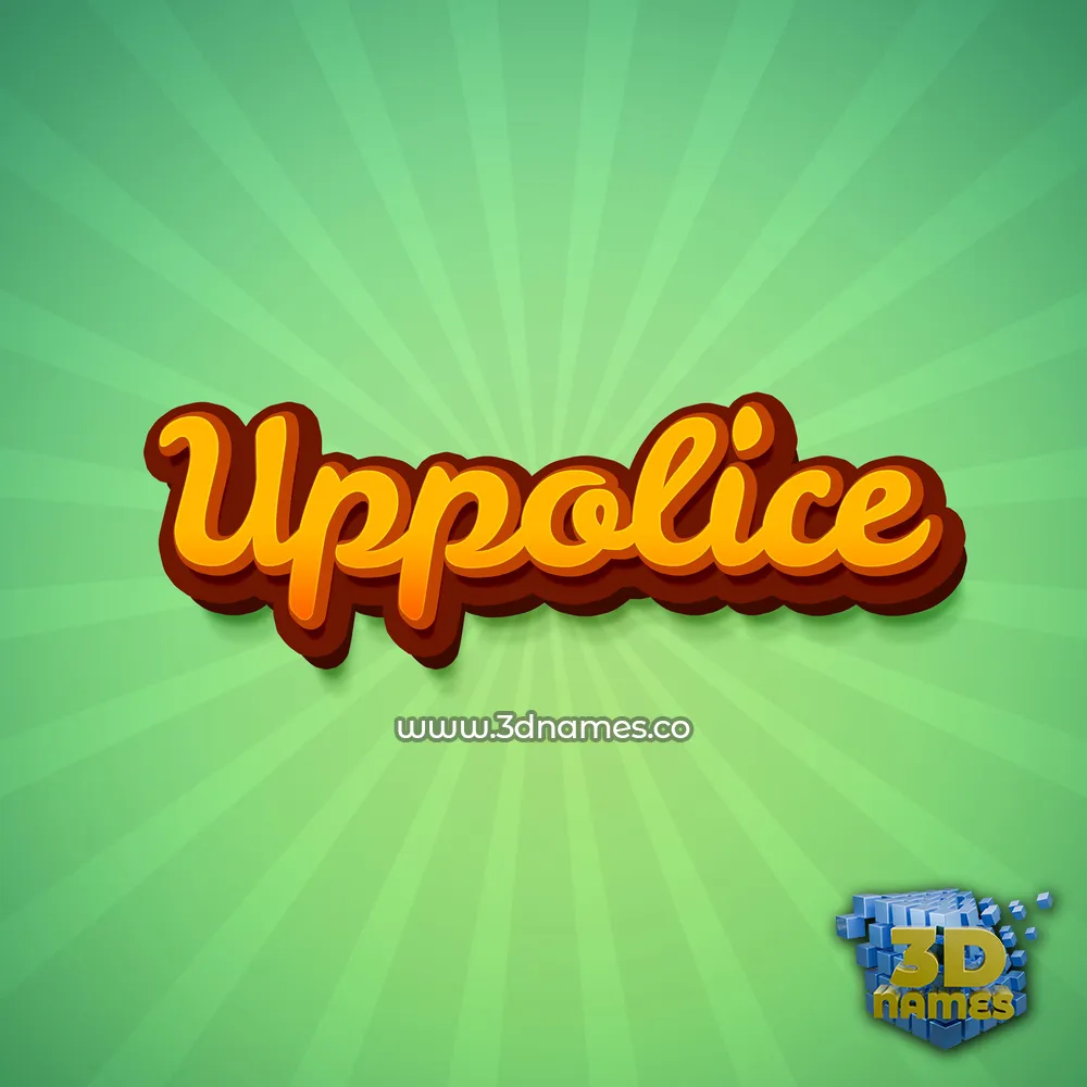 uppolice in Green Rays style - 3D name wallpaper uppolice in Green Rays style - 3D name wallpaper
