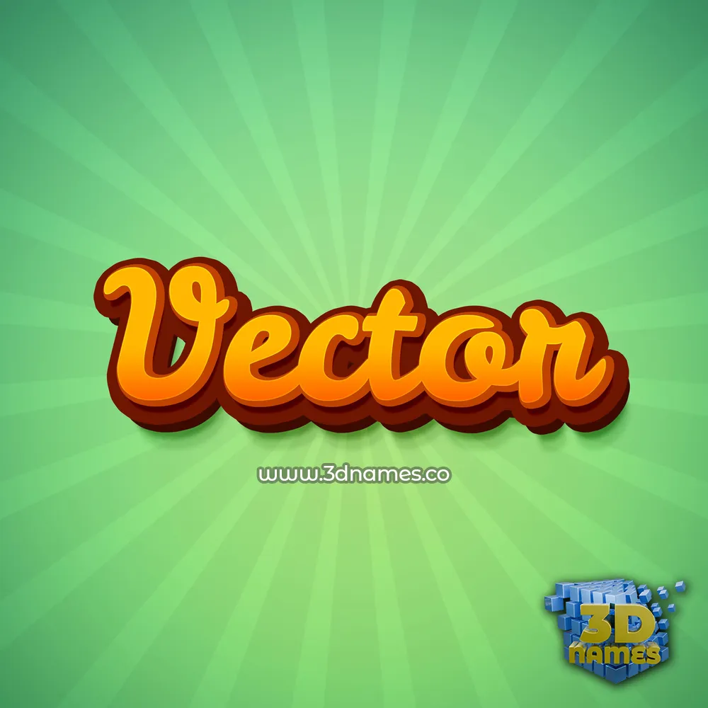 vector in Green Rays style - 3D name wallpaper vector in Green Rays style - 3D name wallpaper