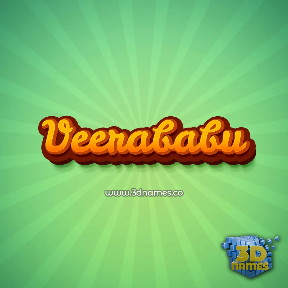 veerababu in Green Rays style - 3D name wallpaper veerababu in Green Rays style - 3D name wallpaper
