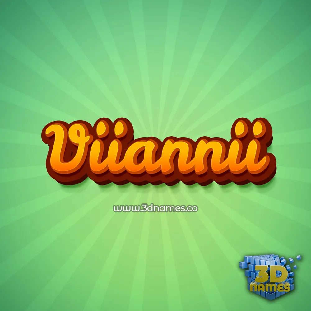viiannii in Green Rays style - 3D name wallpaper viiannii in Green Rays style - 3D name wallpaper