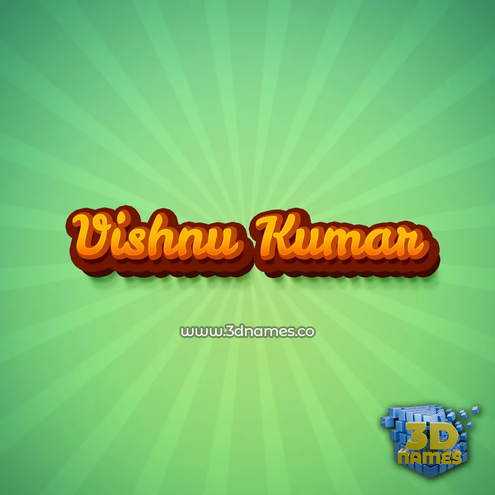 vishnu kumar in Green Rays style - 3D name wallpaper vishnu kumar in Green Rays style - 3D name wallpaper