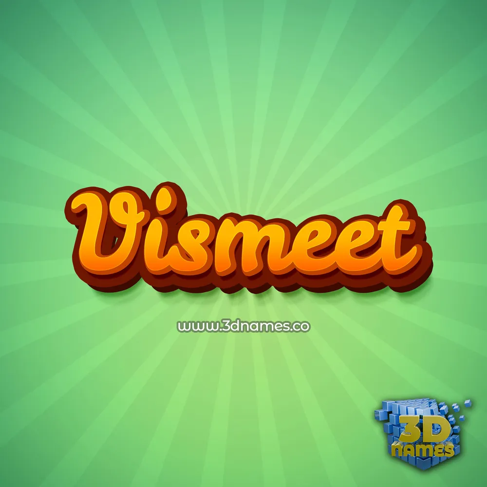 vismeet in Green Rays style - 3D name wallpaper vismeet in Green Rays style - 3D name wallpaper