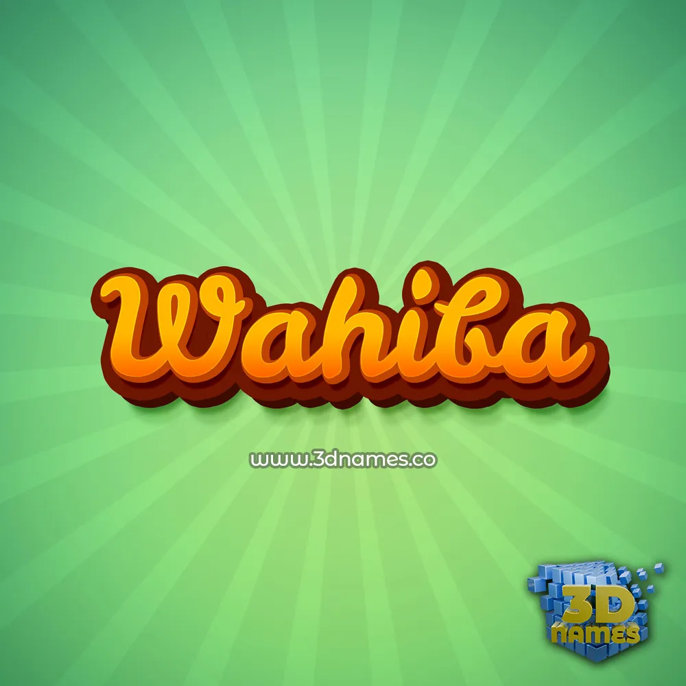 wahiba in Green Rays style - 3D name wallpaper wahiba in Green Rays style - 3D name wallpaper