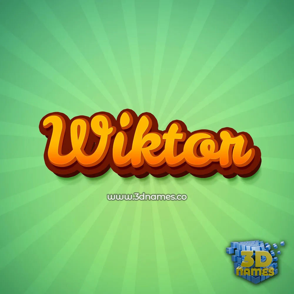 wiktor in Green Rays style - 3D name wallpaper wiktor in Green Rays style - 3D name wallpaper