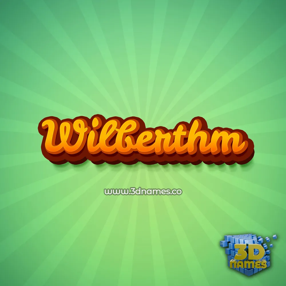 wilberthm in Green Rays style - 3D name wallpaper wilberthm in Green Rays style - 3D name wallpaper