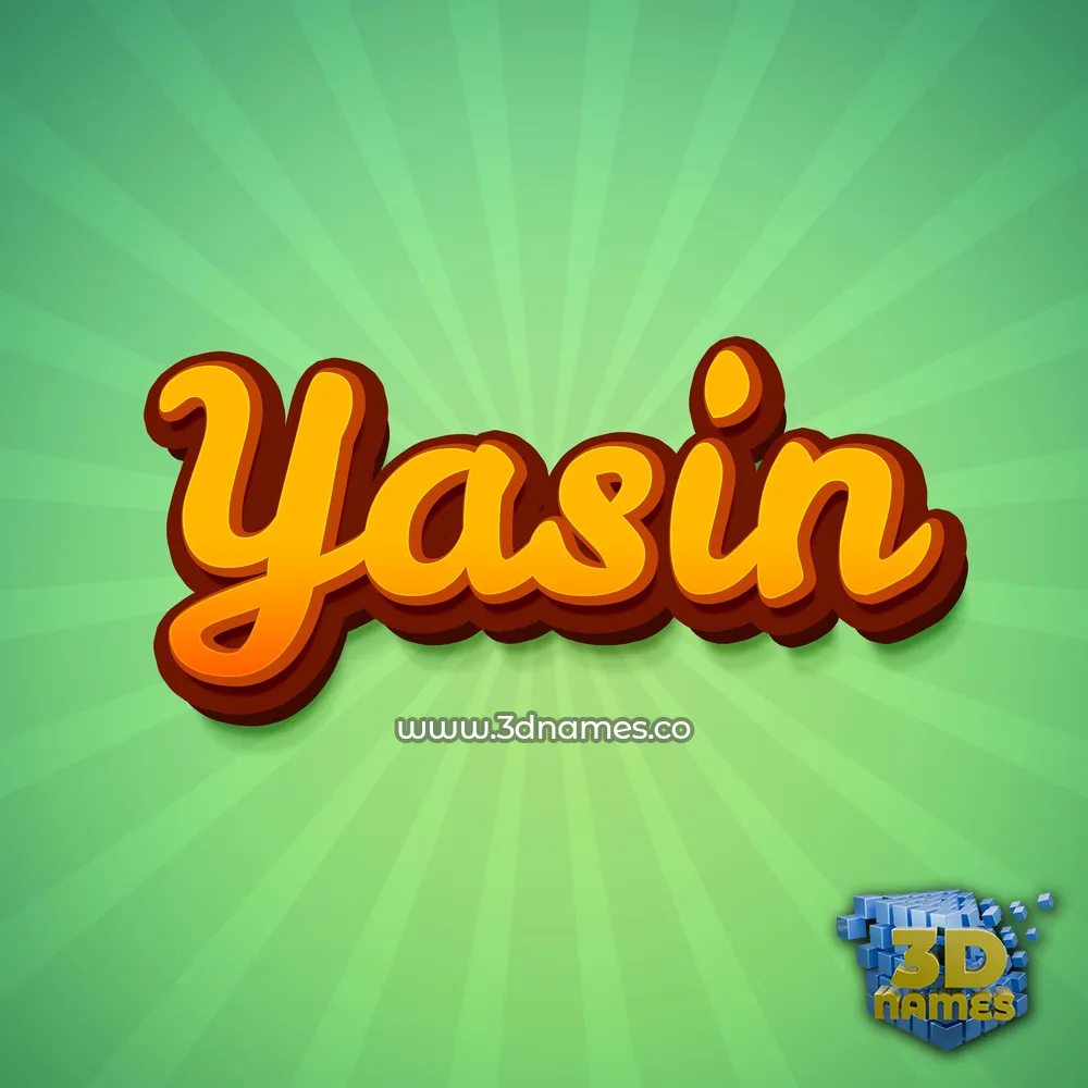yasin in Green Rays style - 3D name wallpaper yasin in Green Rays style - 3D name wallpaper