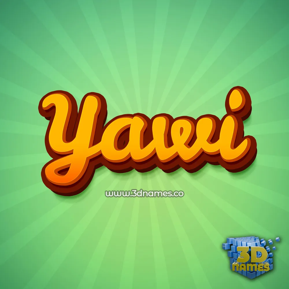 yawi in Green Rays style - 3D name wallpaper yawi in Green Rays style - 3D name wallpaper
