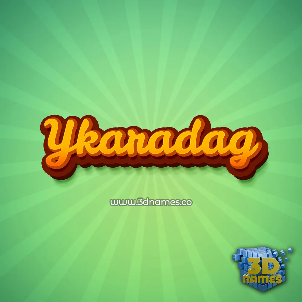 ykaradag in Green Rays style - 3D name wallpaper ykaradag in Green Rays style - 3D name wallpaper
