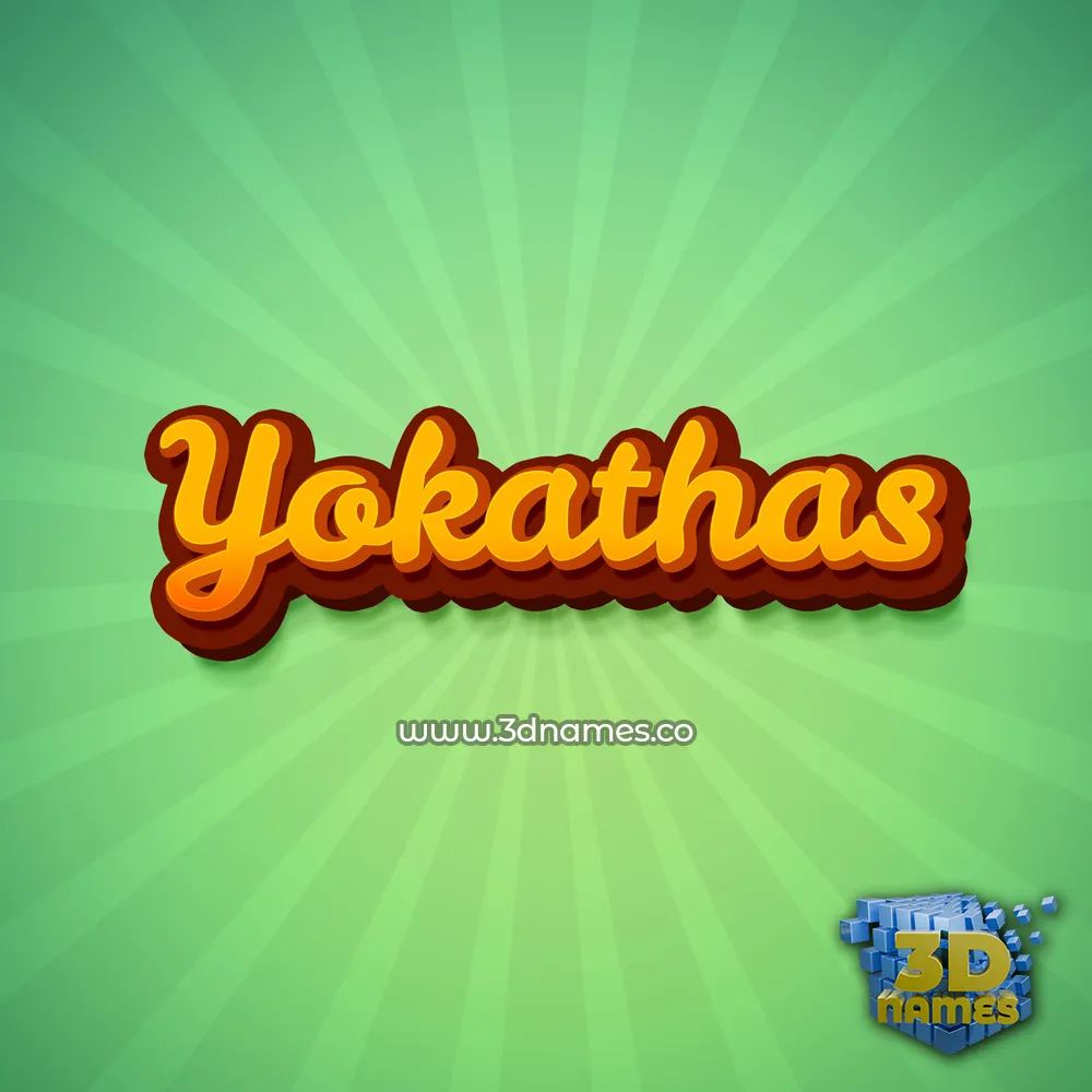 yokathas in Green Rays style - 3D name wallpaper yokathas in Green Rays style - 3D name wallpaper