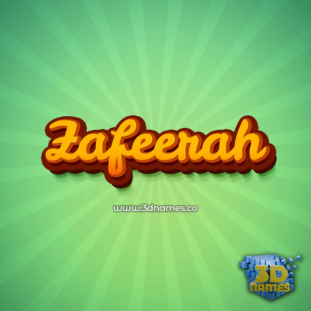 zafeerah in Green Rays style - 3D name wallpaper zafeerah in Green Rays style - 3D name wallpaper