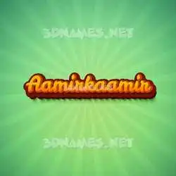 aamirkaamir in Green Rays style - 3D name wallpaper