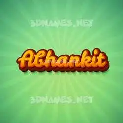abhankit in Green Rays style - 3D name wallpaper