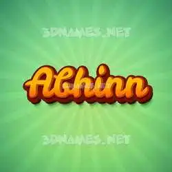 abhinn in Green Rays style - 3D name wallpaper