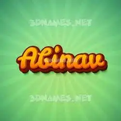 abinav in Green Rays style - 3D name wallpaper