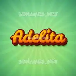 adelita in Green Rays style - 3D name wallpaper