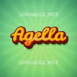 agella in Green Rays style - 3D name wallpaper