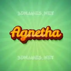 agnetha in Green Rays style - 3D name wallpaper