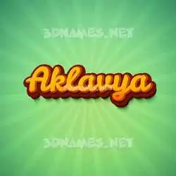 aklavya in Green Rays style - 3D name wallpaper