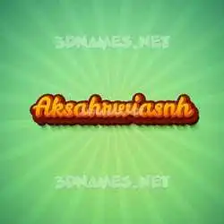 aksahrwiasnh in Green Rays style - 3D name wallpaper