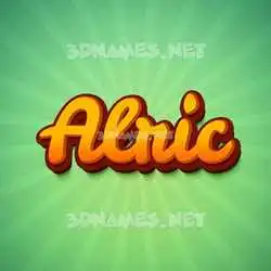 alric in Green Rays style - 3D name wallpaper