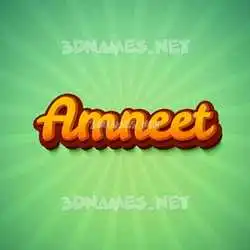 amneet in Green Rays style - 3D name wallpaper