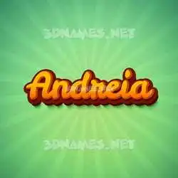 andreia in Green Rays style - 3D name wallpaper
