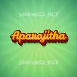 aparajitha in Green Rays style - 3D name wallpaper