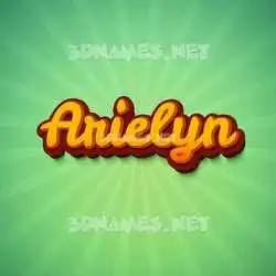 arielyn in Green Rays style - 3D name wallpaper