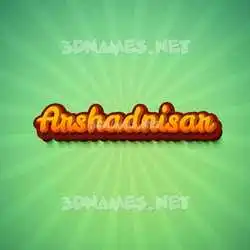 arshadnisar in Green Rays style - 3D name wallpaper