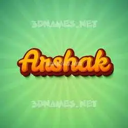 arshak in Green Rays style - 3D name wallpaper