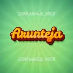 arunteja in Green Rays style - 3D name wallpaper