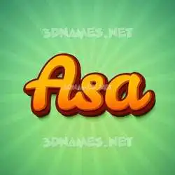 asa in Green Rays style - 3D name wallpaper