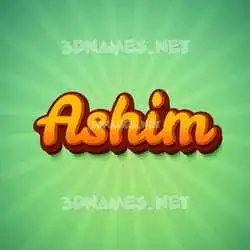 ashim in Green Rays style - 3D name wallpaper