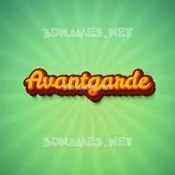 avantgarde in Green Rays style - 3D name wallpaper