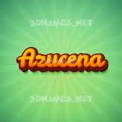 azucena in Green Rays style - 3D name wallpaper