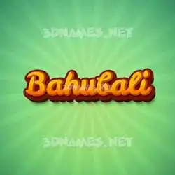 bahubali in Green Rays style - 3D name wallpaper